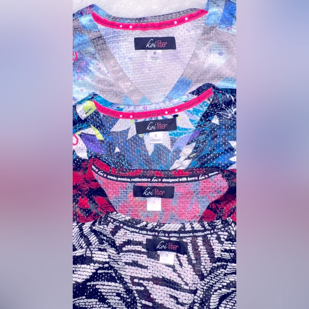 4 koi lite blouses
